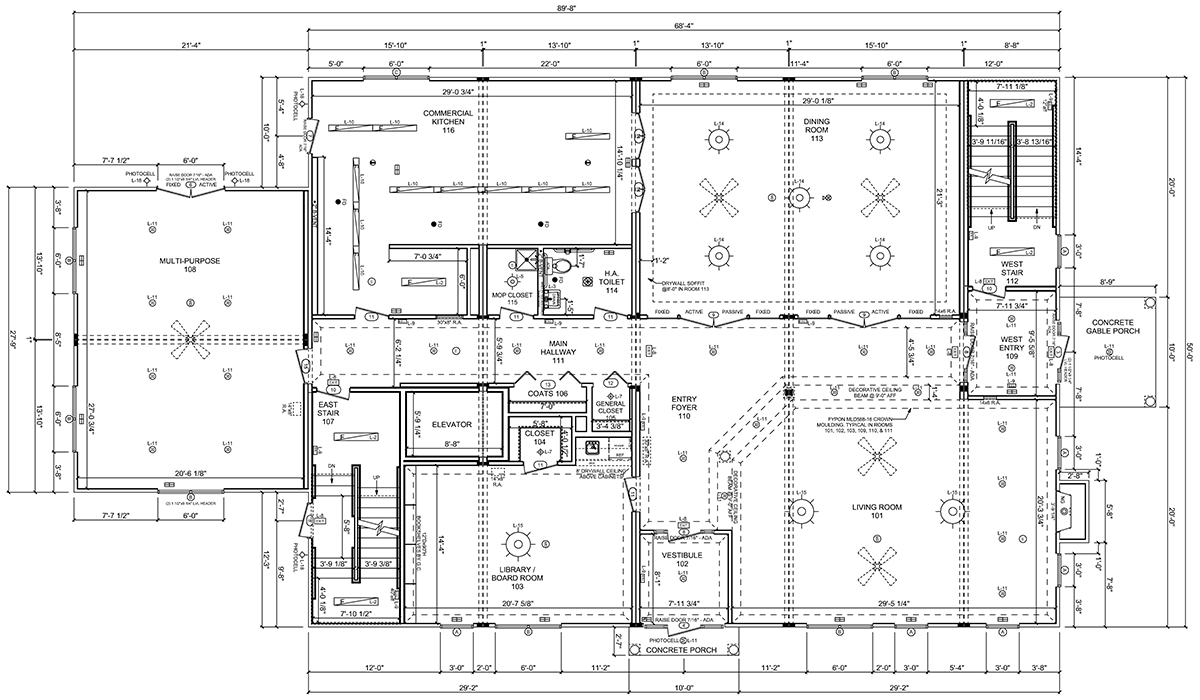 Nabor House Fraternity First Floor Blueprints